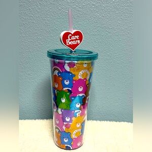 Care Bears Tumblr with lid and straw